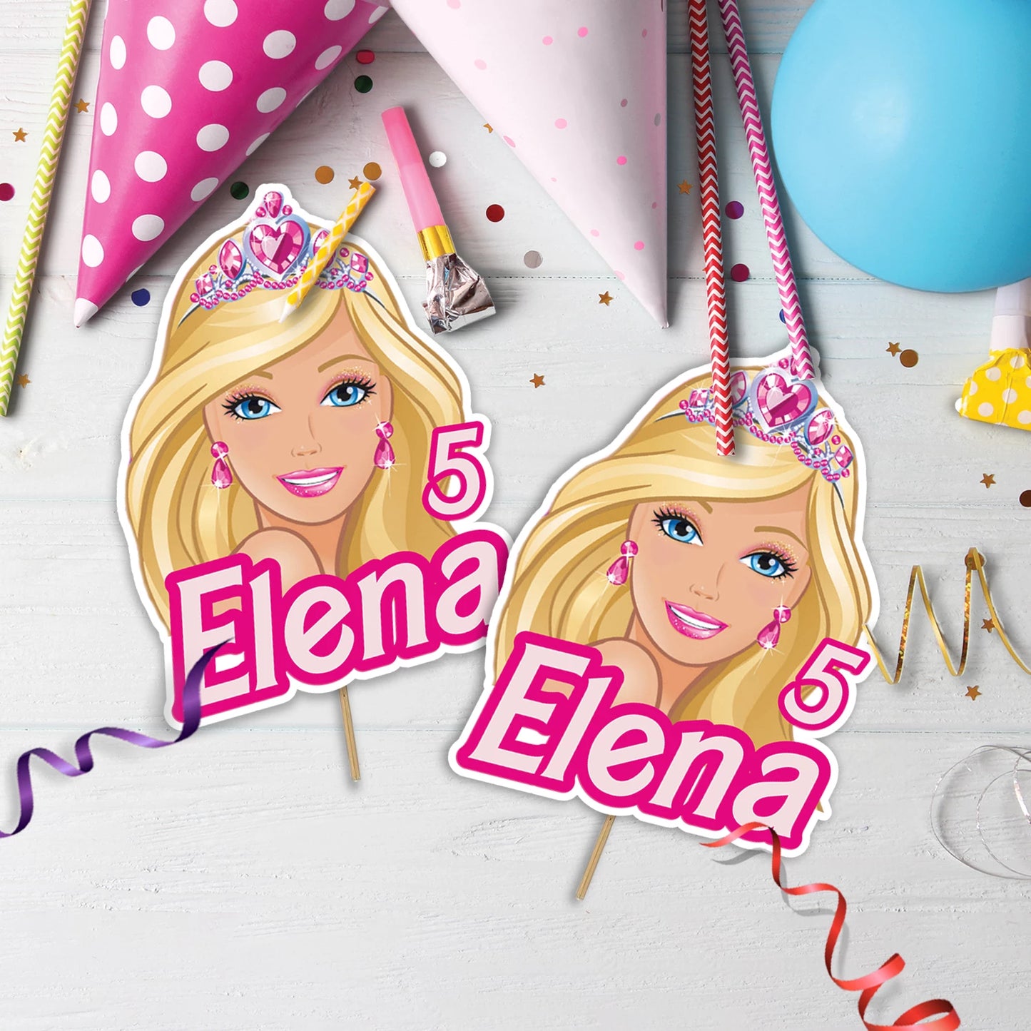 Barbie Personalized Cake Toppers