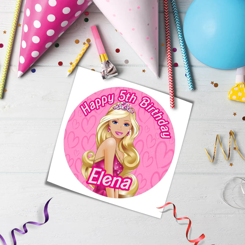 Barbie Personalized Edible Icing Sheet Cake Images