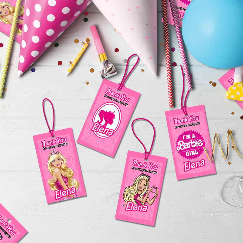 barbie Birthday Decorations, Ken Party Supplies, Play Doll Themed, Barbie Movie Digital Template, Editable Barbie Image SVG PNG