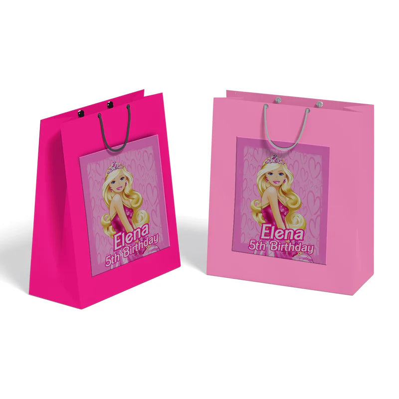 Barbie Goodie Bag Label for personalized party favors