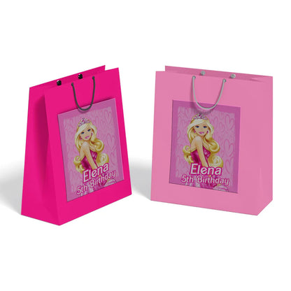Barbie Goodie Bag Label for personalized party favors
