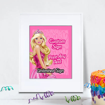 barbie Birthday Decorations, Ken Party Supplies, Play Doll Themed, Barbie Movie Digital Template, Editable Barbie Image SVG PNG