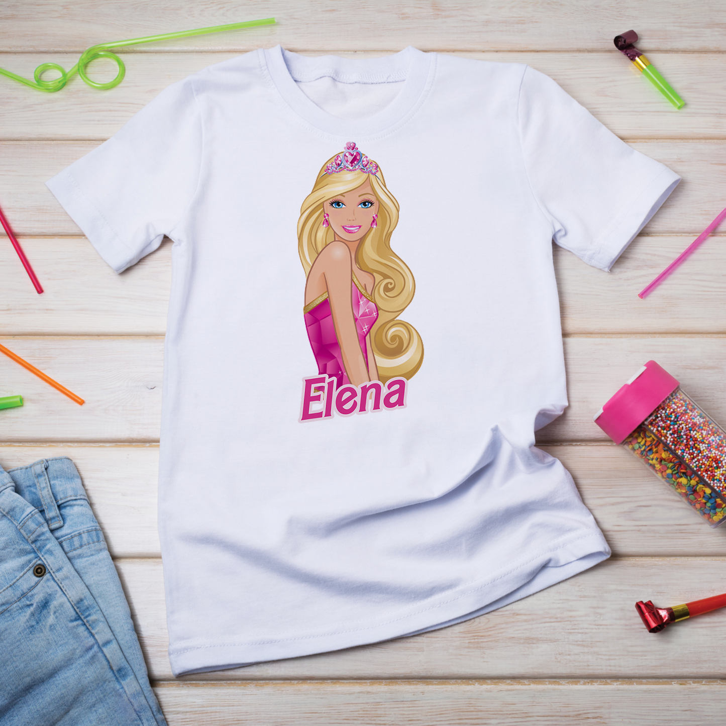 barbie Birthday Decorations, Ken Party Supplies, Play Doll Themed, Barbie Movie Digital Template, Editable Barbie Image SVG PNG