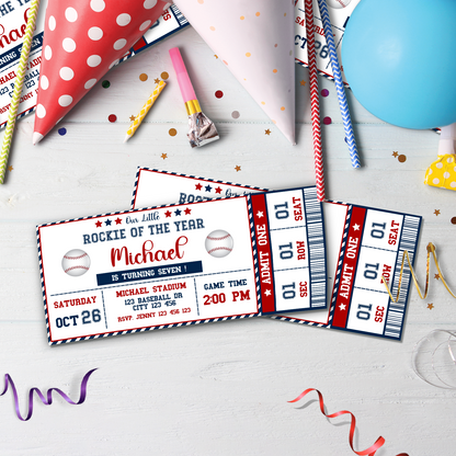 Baseball Birthday Decorations, MLB Baseball NZ Party Supplies, Dogers Red Sox Huckies Twins Royal Rangers Themed, Baseball & Glove Digital Template, Editable Baseball Image SVG PNG