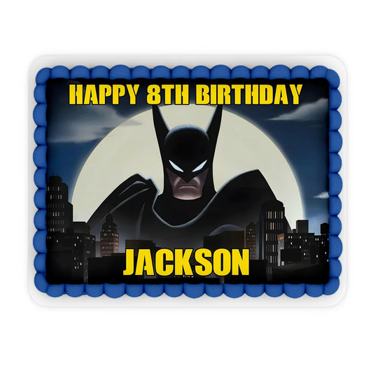 Batman personalized edible sheet cake images adding a unique touch to your desserts