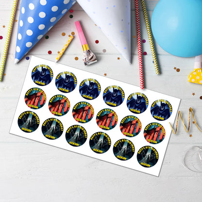 Batman Personalized Cupcakes Toppers