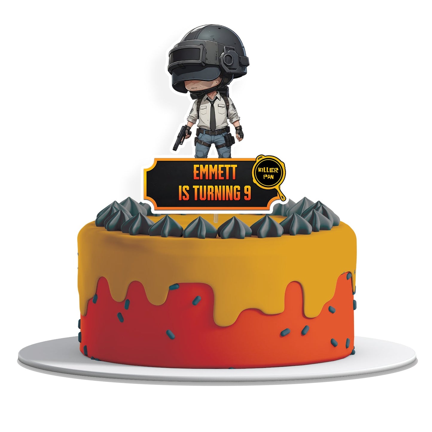 PUBG Personalized Cake Toppers