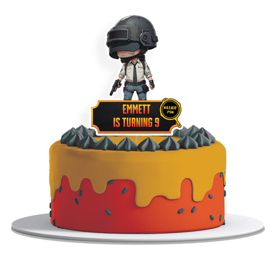 PUBG Personalized Cake Toppers