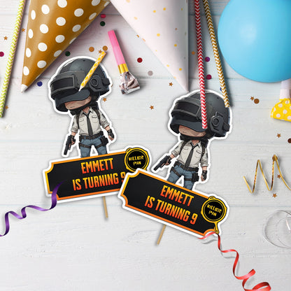 PUBG Birthday Decorations, PUBG Battle Royale Party Supplies, PUBG : Battlegrounds Themed, PUBG Digital Template, Editable PUBG Image SVG PNG