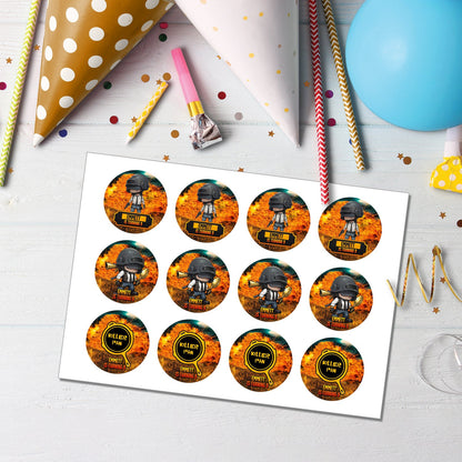 PUBG Cupcake Toppers for Tactical Dessert Operations - Customize for Your Squad
