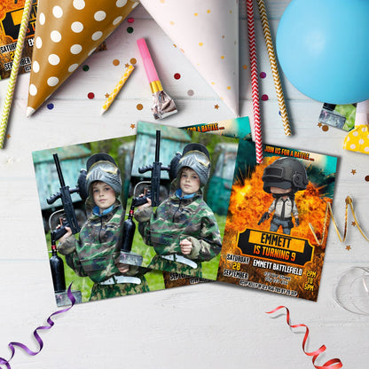 PUBG Birthday Decorations, PUBG Battle Royale Party Supplies, PUBG : Battlegrounds Themed, PUBG Digital Template, Editable PUBG Image SVG PNG