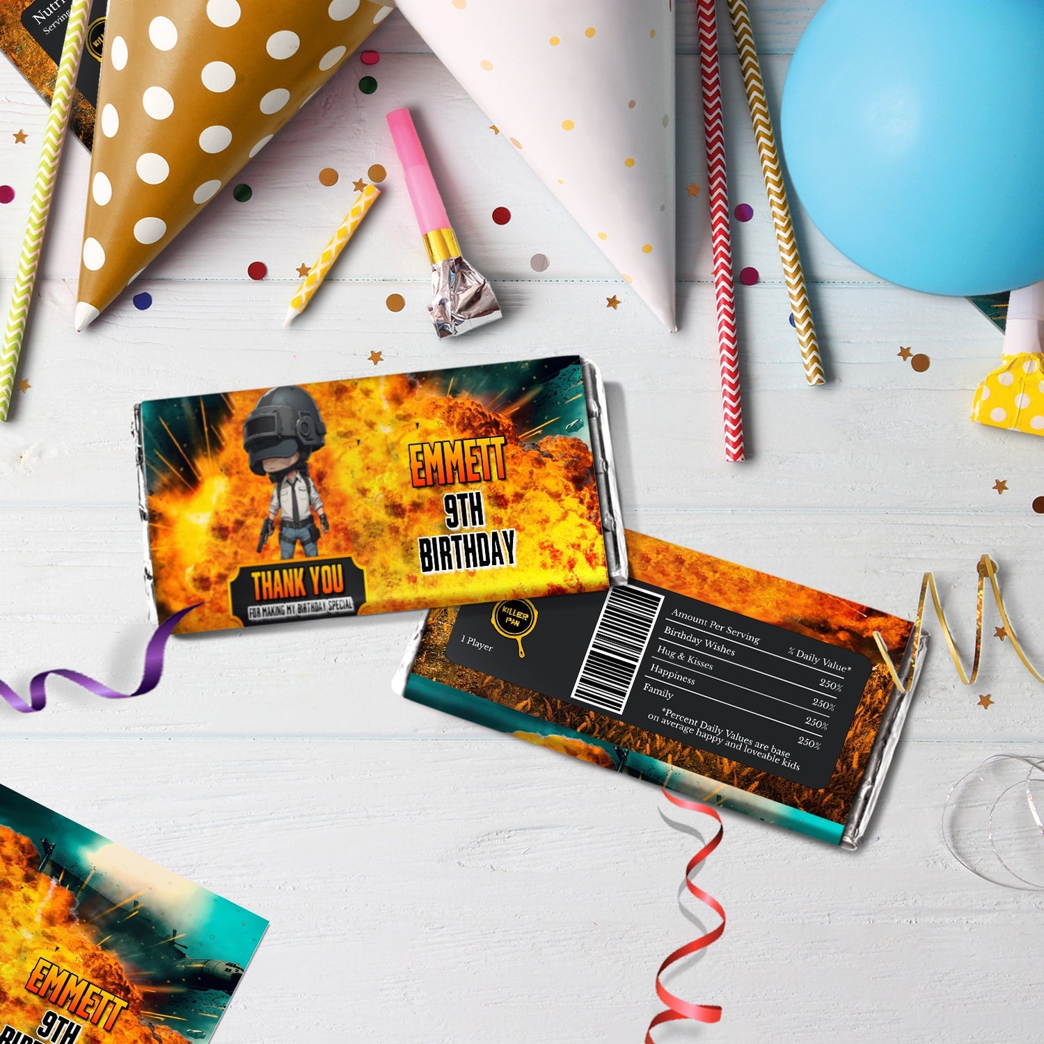 PUBG Birthday Decorations, PUBG Battle Royale Party Supplies, PUBG : Battlegrounds Themed, PUBG Digital Template, Editable PUBG Image SVG PNG