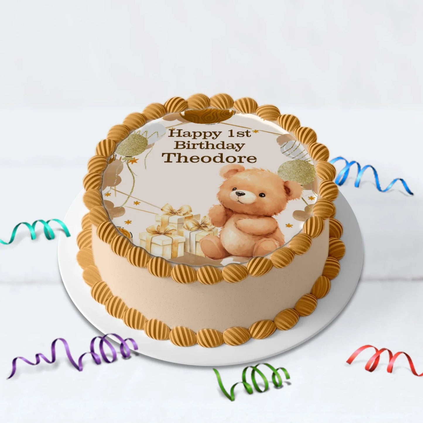 1st Birthday Birthday Decorations, Teddy Bear Party Supplies, Paddington Bear Themed, Bear doll toys Digital Template, Editable Bear Image SVG PNG