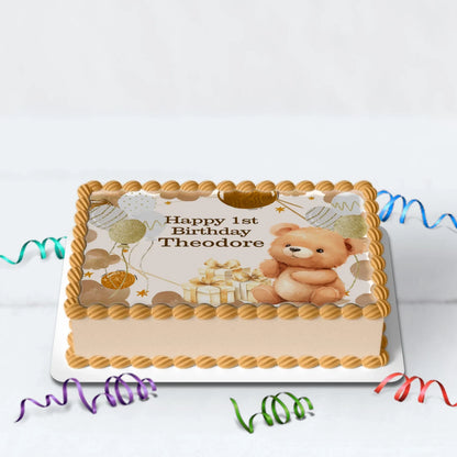 1st Birthday Birthday Decorations, Teddy Bear Party Supplies, Paddington Bear Themed, Bear doll toys Digital Template, Editable Bear Image SVG PNG