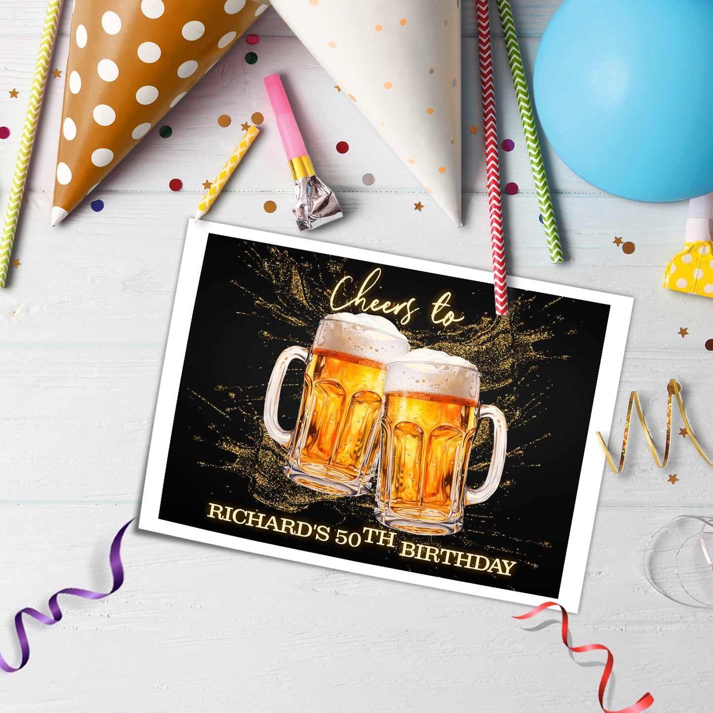 Best Beer Adult Birthday Personalized Icing Sheet Cake Topper Images