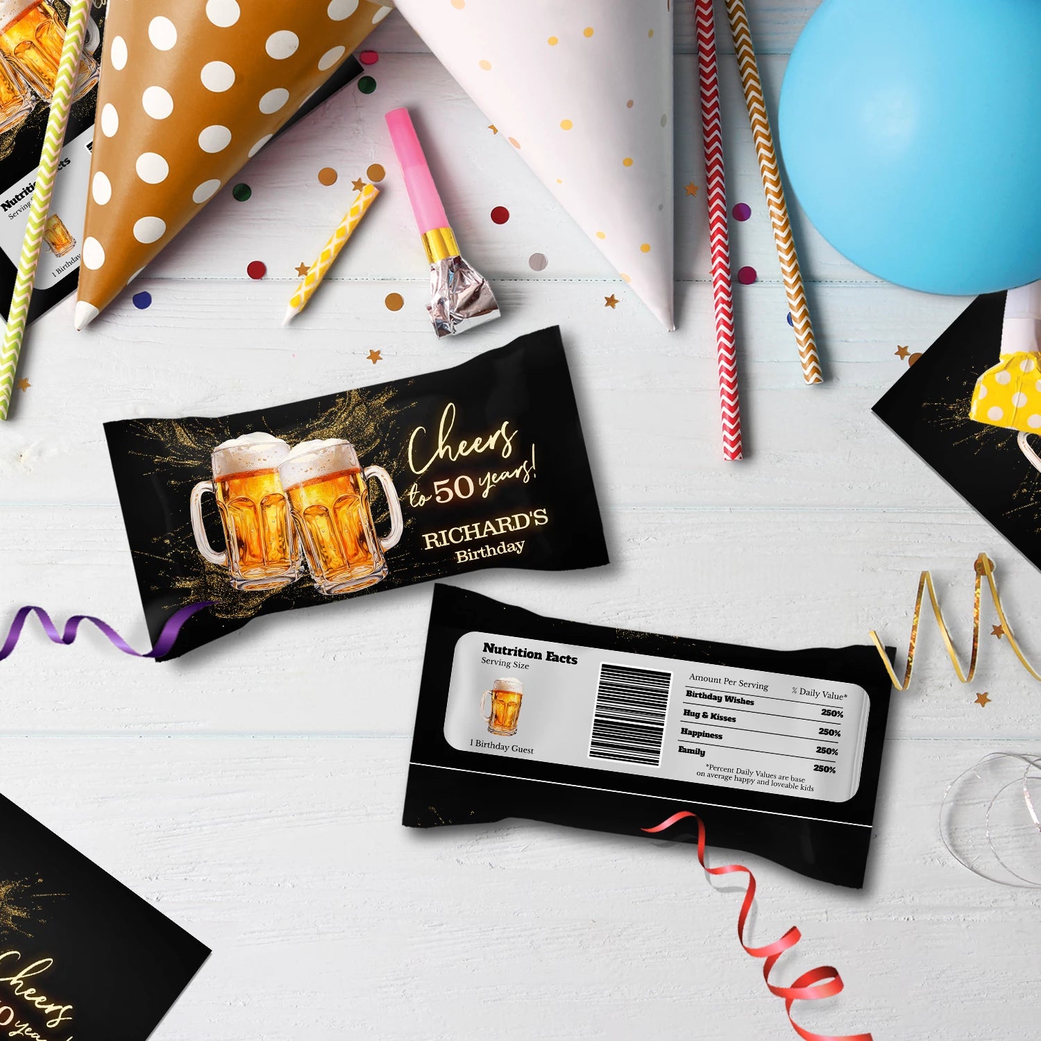 Beer Birthday Birthday Decorations, Adult Party Party Supplies, Mens Birthday Themed, 50th Birthday Digital Template, Editable Beer Adult Birthday Image SVG PNG