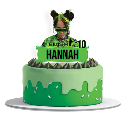 Billie Eilish Personalized Cake Toppers