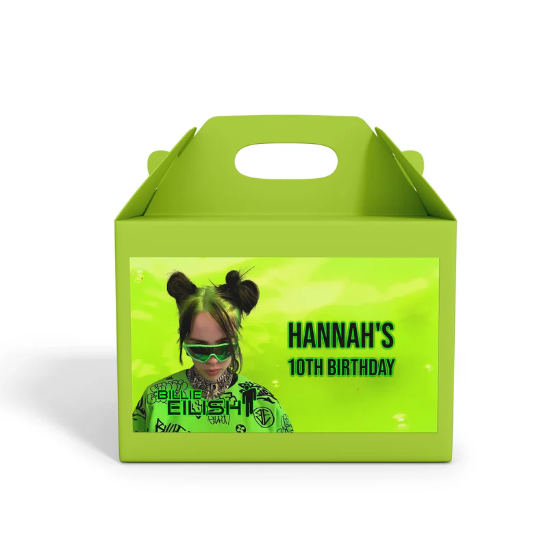 Billie Eilish Treat Box Label