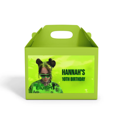 Billie Eilish Treat Box Label