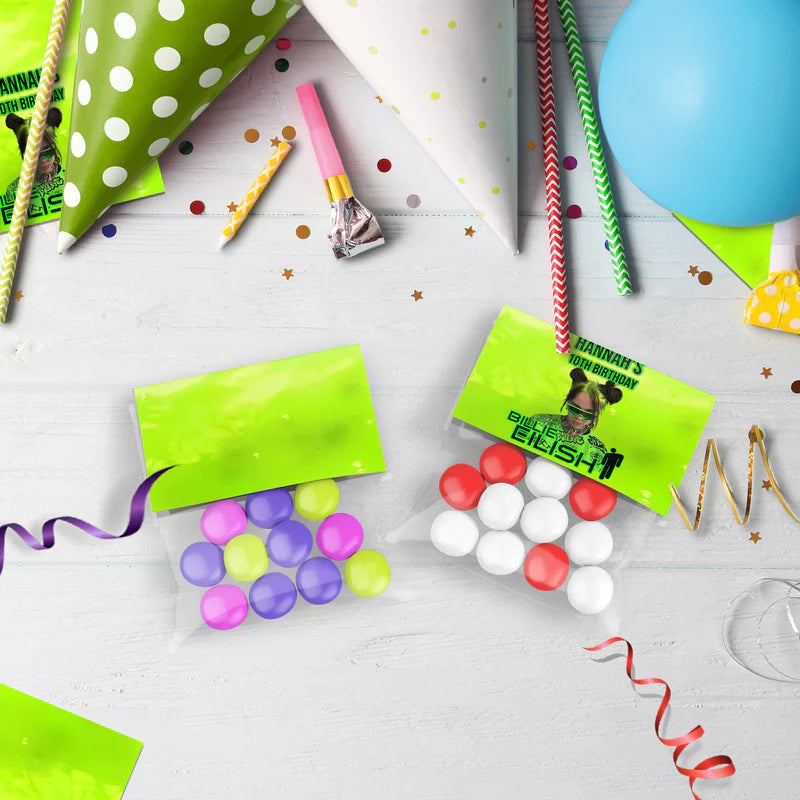 Billie Eilish Birthday Decorations, Billie Eilish Party Supplies, The Avocados Themed, Billie Eilish Fans Digital Template, Editable Billie Eilish Image SVG PNG