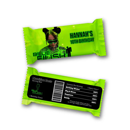 Billie Eilish Rice Krispies Treats Label & Candy Bar Label
