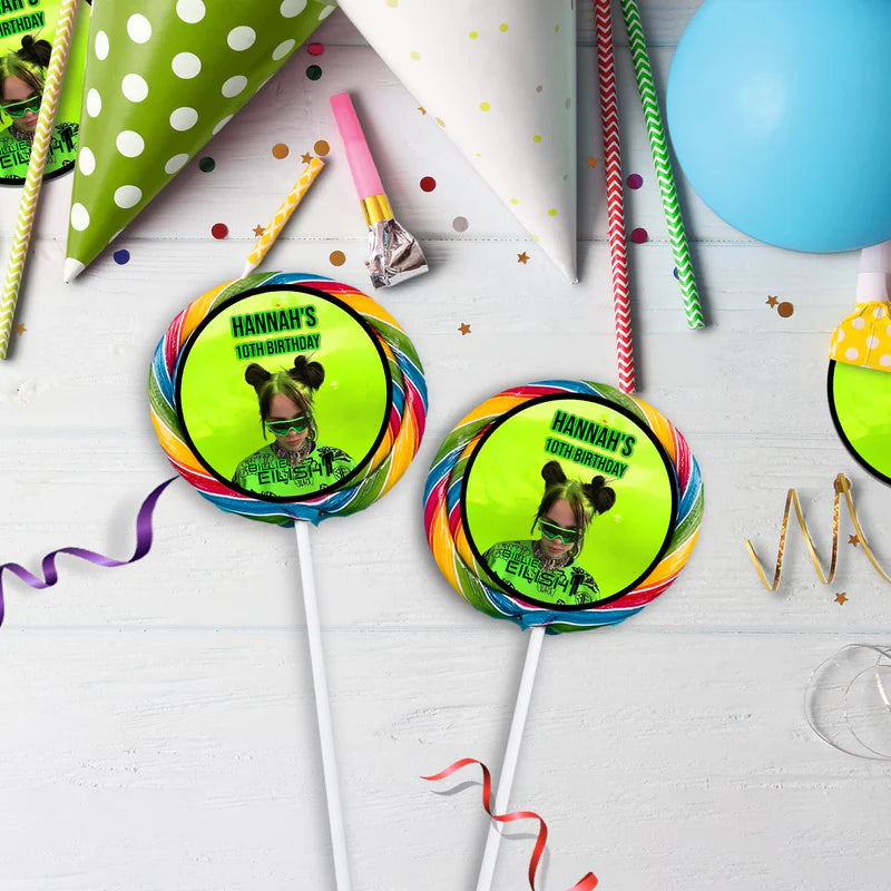 Billie Eilish Birthday Decorations, Billie Eilish Party Supplies, The Avocados Themed, Billie Eilish Fans Digital Template, Editable Billie Eilish Image SVG PNG