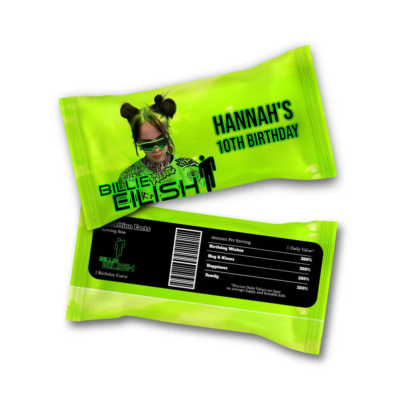 Billie Eilish Skittles Label