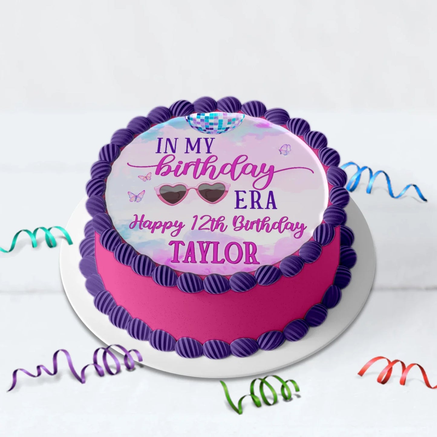 Taylor Swift Birthday Decorations, Eras Tour Party Supplies, Birthday Era Themed, Swifties Digital Template, Editable Birthday Era Image SVG PNG