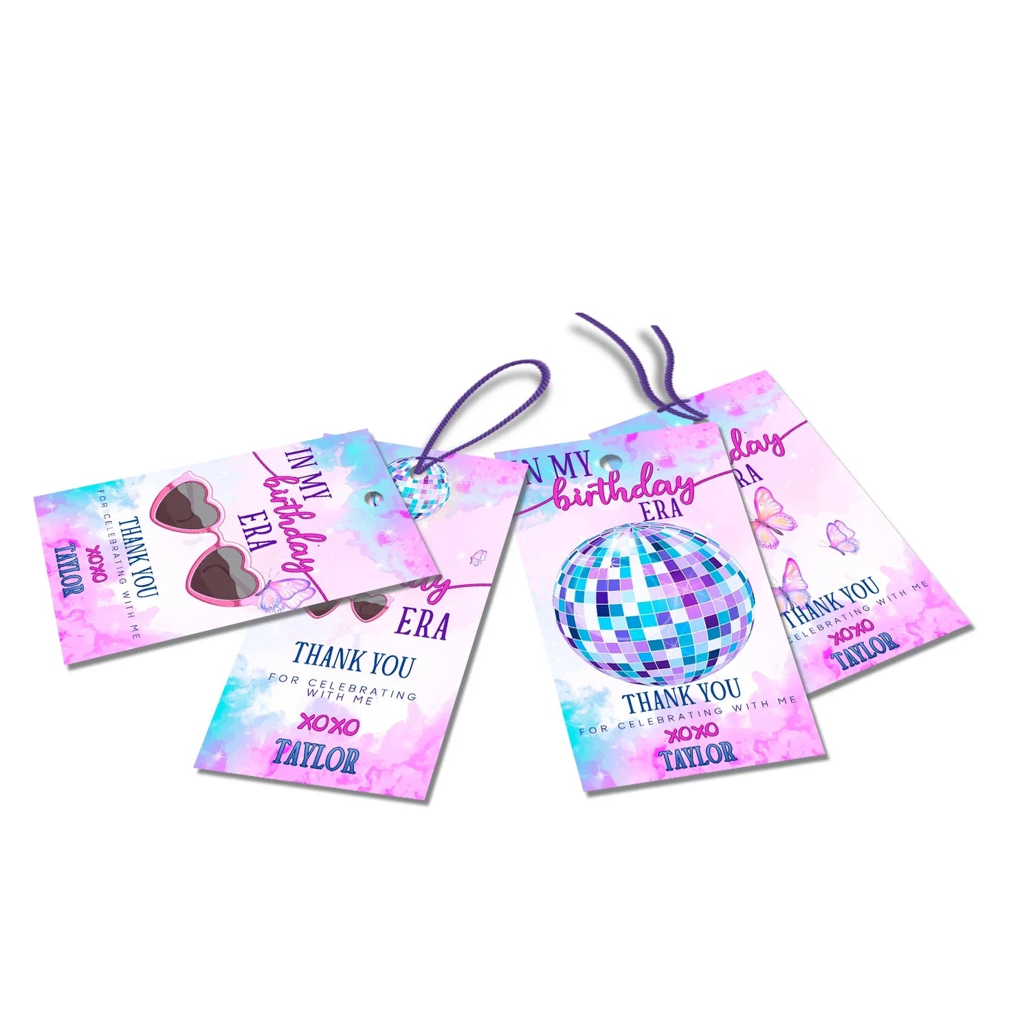 Eras Tour Taylor Swift Thank You Tag for party favors or gifts