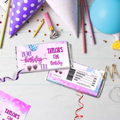 Taylor Swift Birthday Decorations, Eras Tour Party Supplies, Birthday Era Themed, Swifties Digital Template, Editable Birthday Era Image SVG PNG