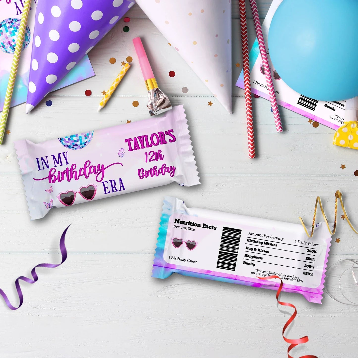 Taylor Swift Birthday Decorations, Eras Tour Party Supplies, Birthday Era Themed, Swifties Digital Template, Editable Birthday Era Image SVG PNG