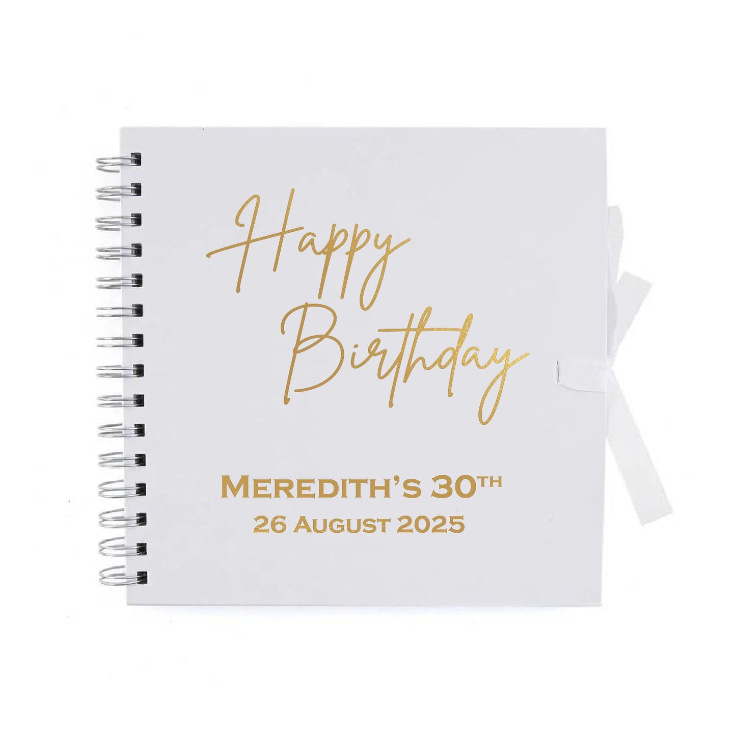 Personalised Birthday Guestbook 20 x 20cm Album | 18th 21st 30th 40th 50th 60th Scrapbook | Guestbook | Birthday Gift | Birthday Card