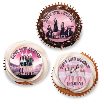 BlackPink Personalized Cupcakes Toppers