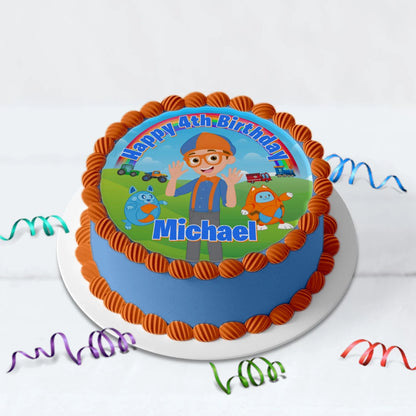 Educational theme Birthday Decorations, Blippi Party Supplies, Blippi Themed, TV Series Digital Template, Editable Blippi Image SVG PNG