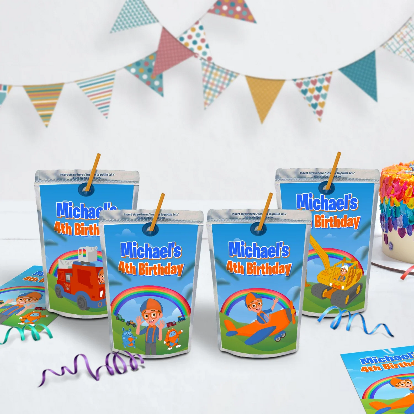 Educational theme Birthday Decorations, Blippi Party Supplies, Blippi Themed, TV Series Digital Template, Editable Blippi Image SVG PNG