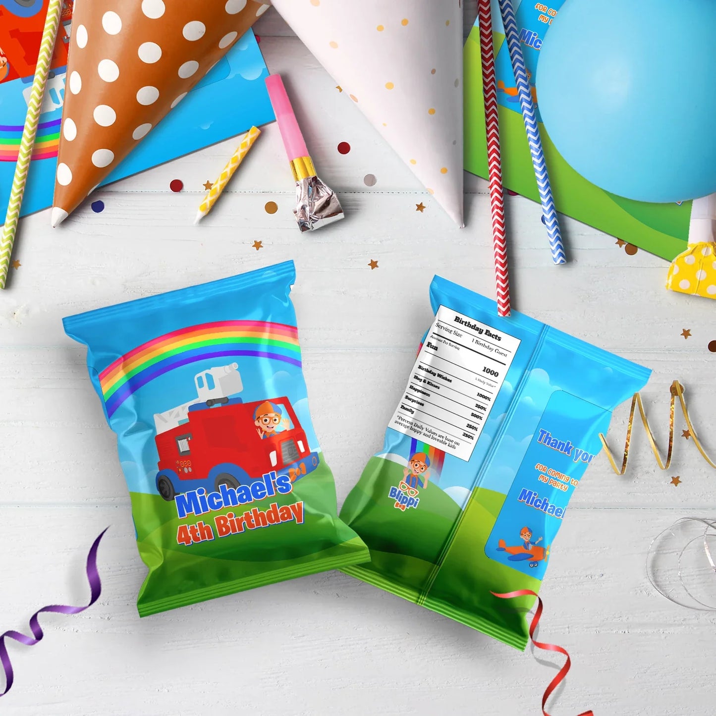 Educational theme Birthday Decorations, Blippi Party Supplies, Blippi Themed, TV Series Digital Template, Editable Blippi Image SVG PNG