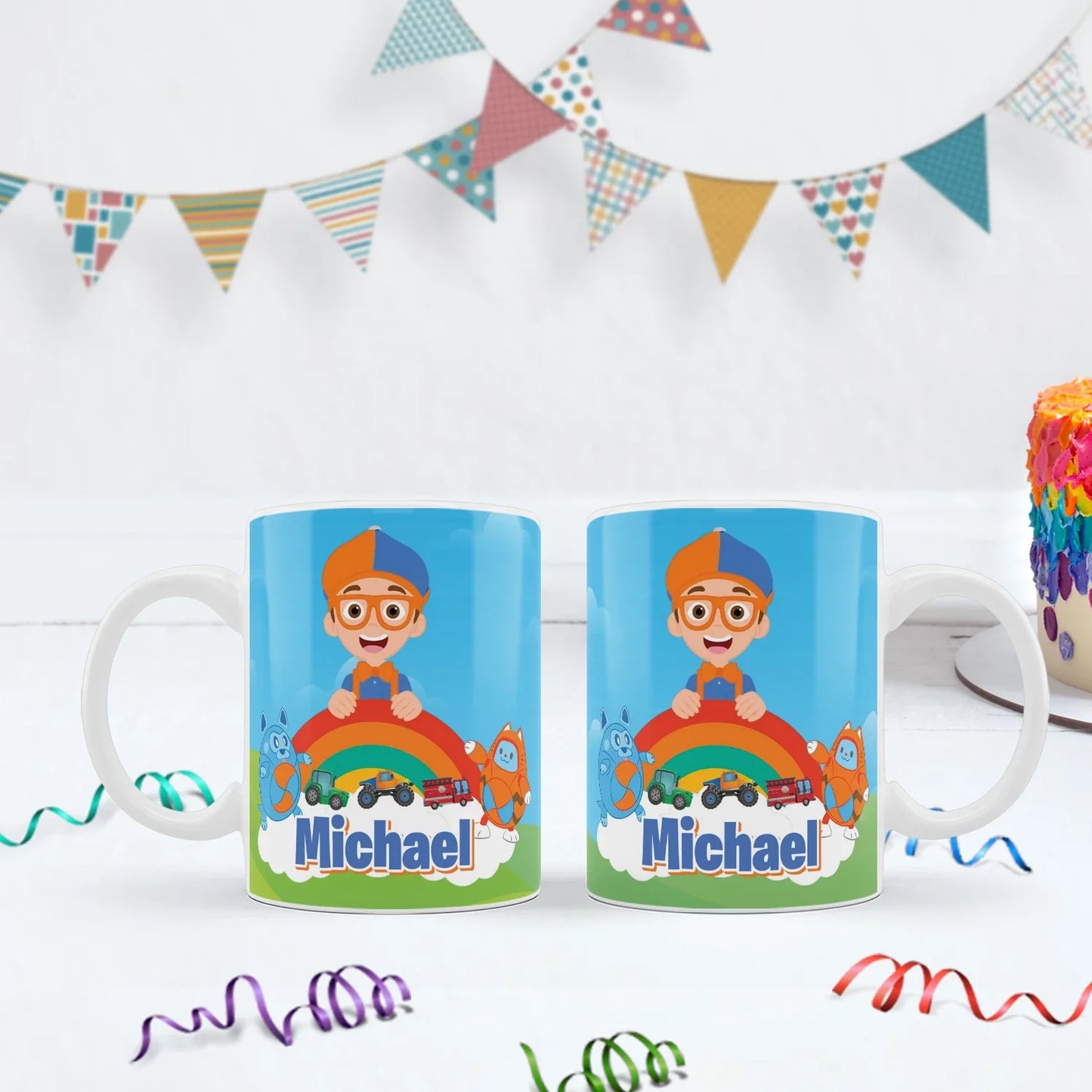 Educational theme Birthday Decorations, Blippi Party Supplies, Blippi Themed, TV Series Digital Template, Editable Blippi Image SVG PNG