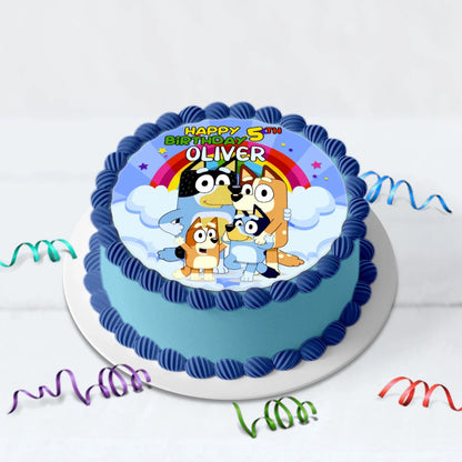 Bluey Birthday Decorations, Blue Heeler Puppy Party Supplies, Bluey Themed, Bluey Digital Template, Editable Bluey Image SVG PNG