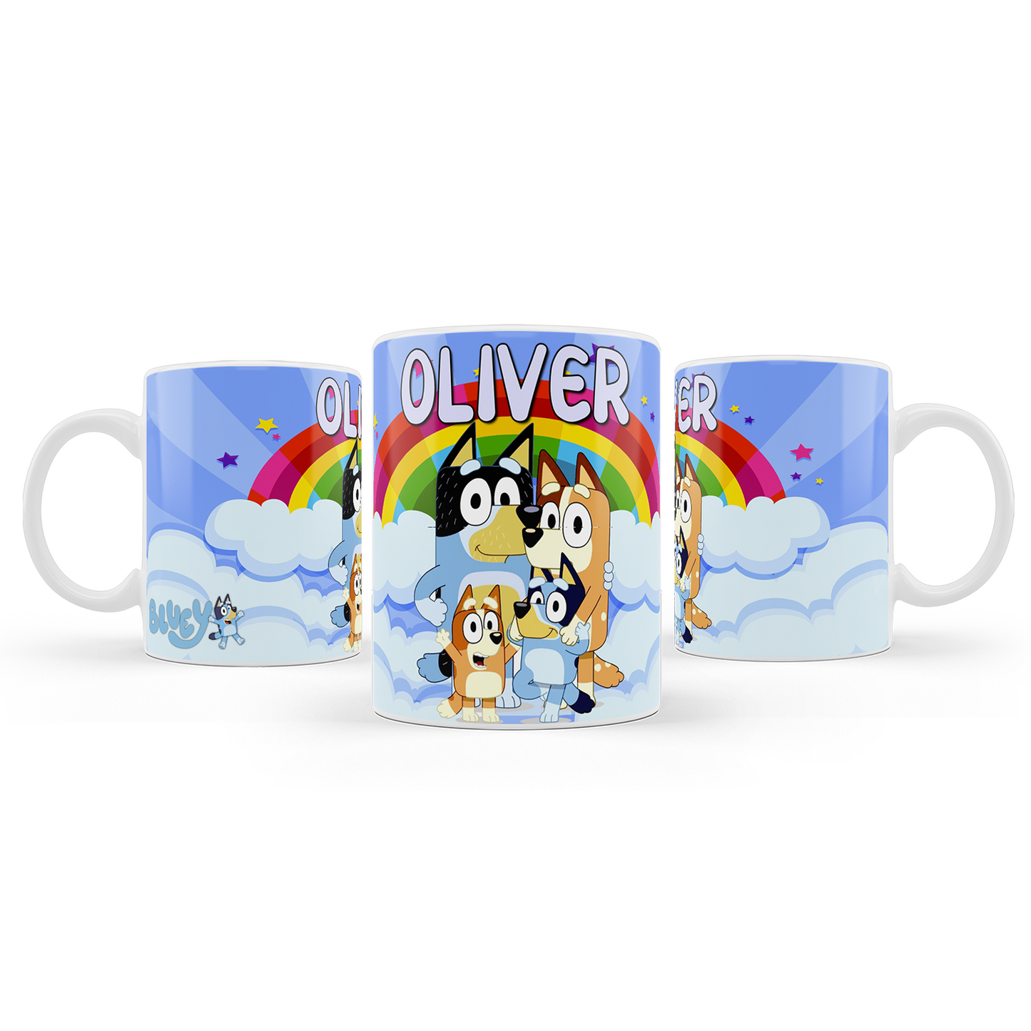 Bluey Sublimation Mug enjoying your favorite beverage in style