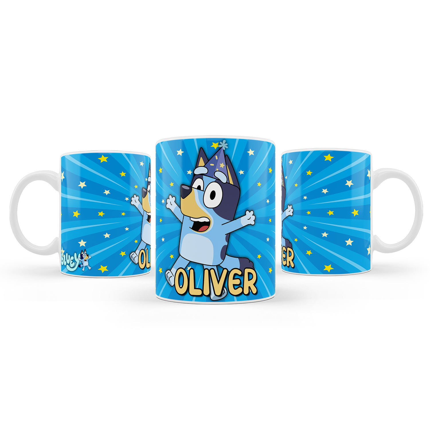 Bluey Sublimation Mug enjoying your favorite beverage in style