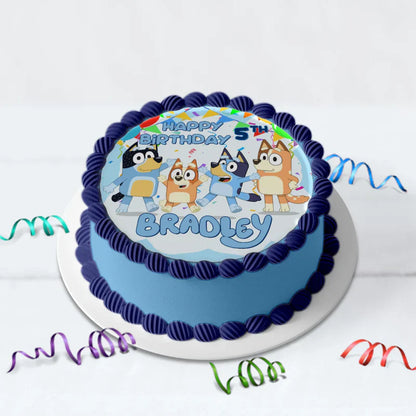 Bluey Birthday Decorations, Bluey and Bingo Party Supplies, Bluey Themed, Bluey Digital Template, Editable Bluey Image SVG PNG