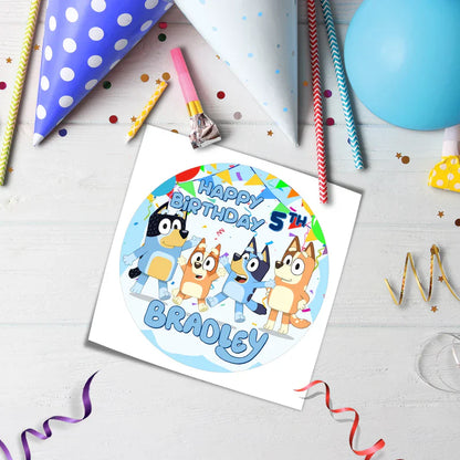 Bluey Personalized Edible Icing Sheet Cake Images
