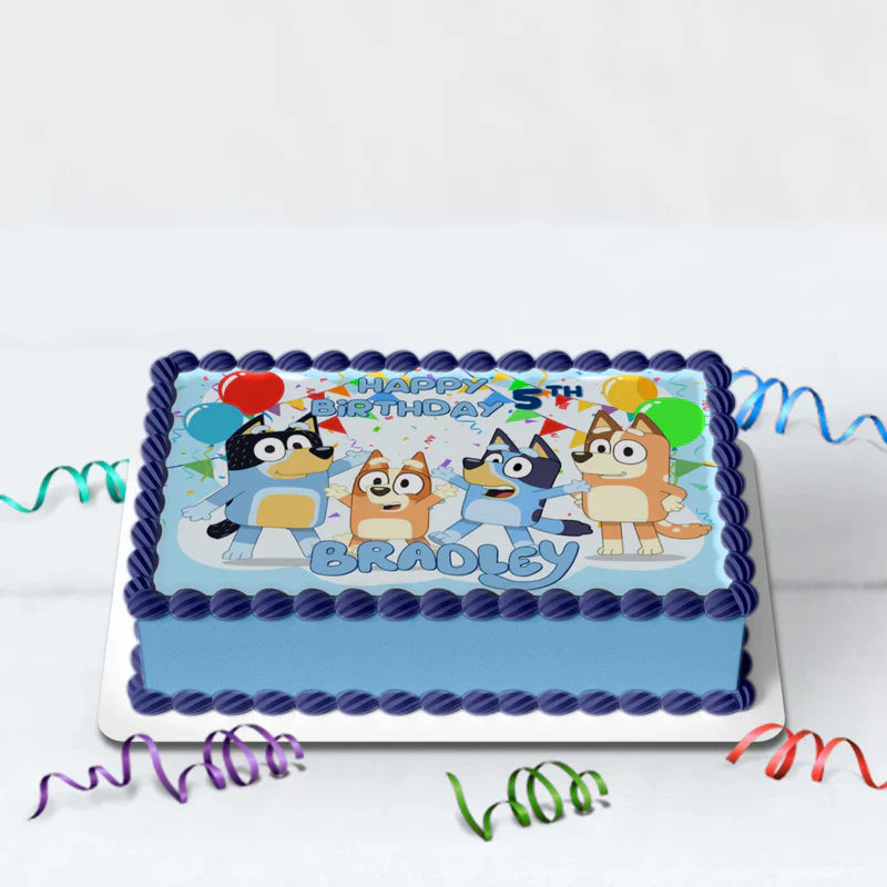 Bluey Birthday Decorations, Bluey and Bingo Party Supplies, Bluey Themed, Bluey Digital Template, Editable Bluey Image SVG PNG