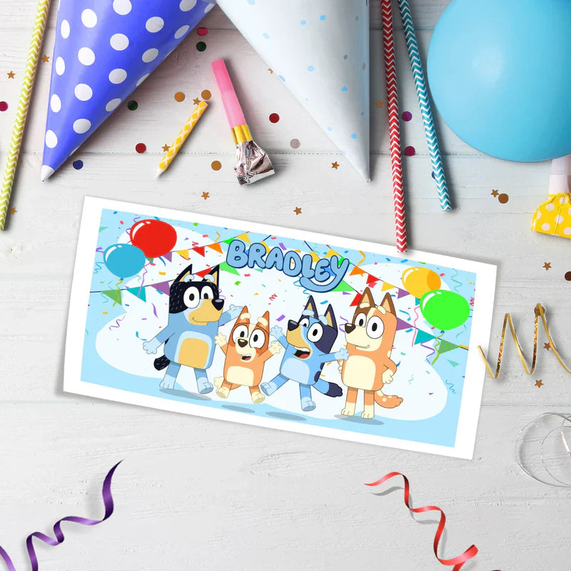Bluey Birthday Decorations, Bluey and Bingo Party Supplies, Bluey Themed, Bluey Digital Template, Editable Bluey Image SVG PNG