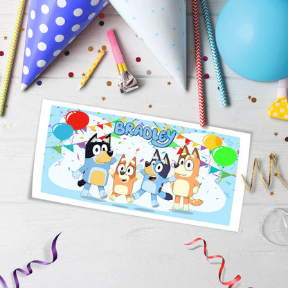 Bluey Birthday Decorations, Bluey and Bingo Party Supplies, Bluey Themed, Bluey Digital Template, Editable Bluey Image SVG PNG