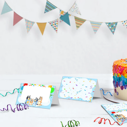 Bluey Birthday Decorations, Bluey and Bingo Party Supplies, Bluey Themed, Bluey Digital Template, Editable Bluey Image SVG PNG