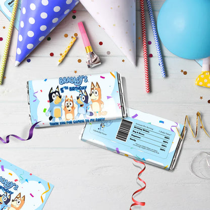 Bluey Birthday Decorations, Bluey and Bingo Party Supplies, Bluey Themed, Bluey Digital Template, Editable Bluey Image SVG PNG