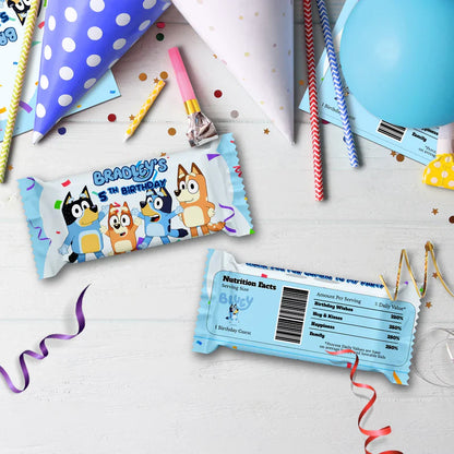 Bluey Birthday Decorations, Bluey and Bingo Party Supplies, Bluey Themed, Bluey Digital Template, Editable Bluey Image SVG PNG