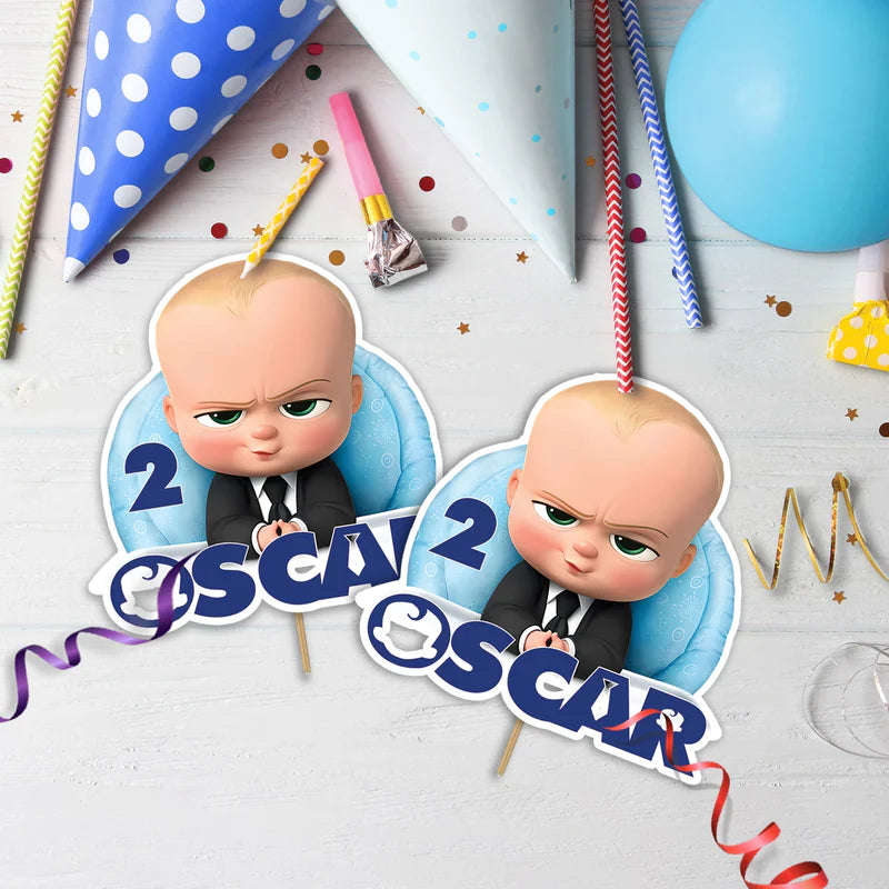 The Boss Baby Birthday Decorations, The Boss Baby Party Supplies, The Boss Baby Themed, The Boss Baby Digital Template, Editable The Boss Baby Image SVG PNG