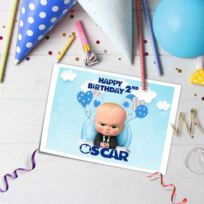 The Boss Baby Sheet Cake Topper Personalized Edible Print